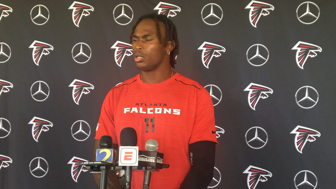 Julio Jones jokes about playing defense after playing