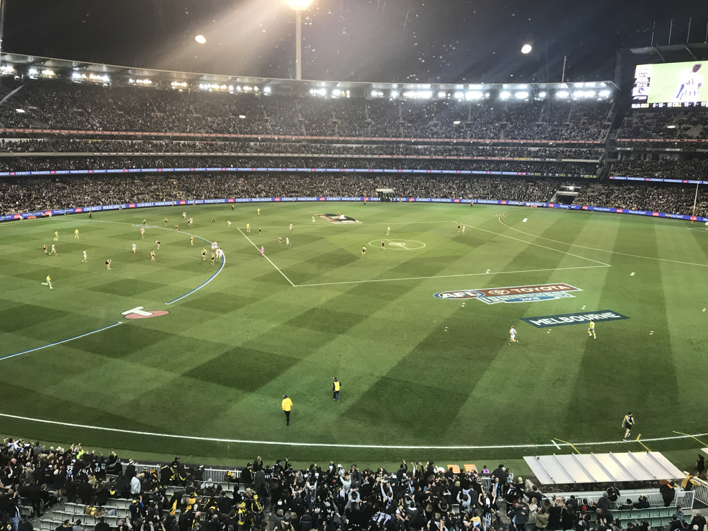 AFL Richmond Tigers vs. Collingwood Magpies The 2018 premiership is
