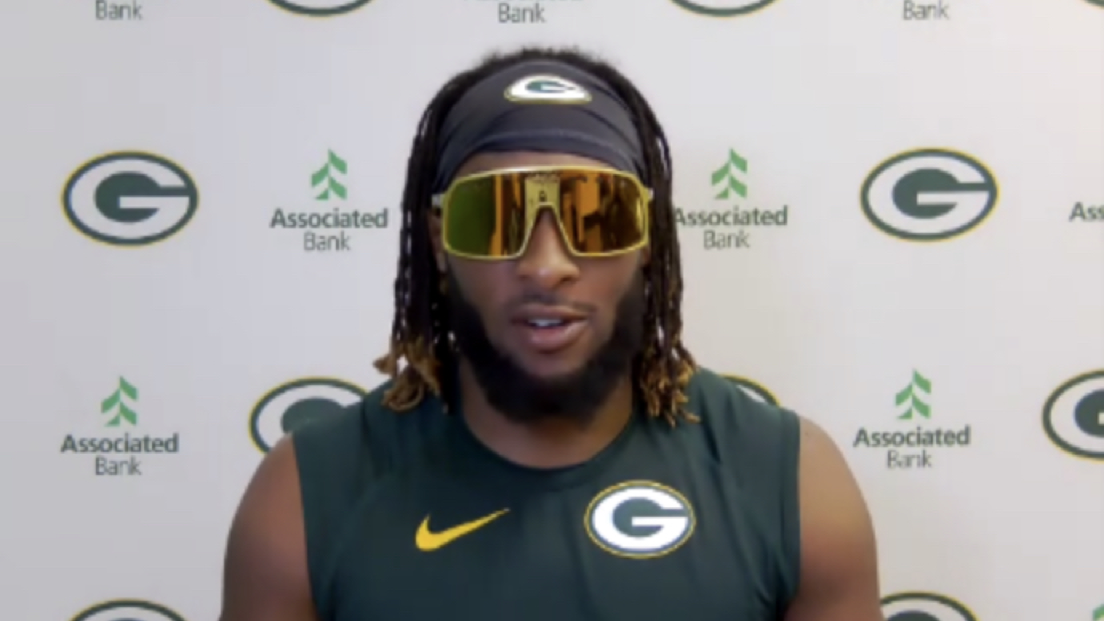 Aaron Jones admitted he has thought about proving last year wasn't a fluke and said, "